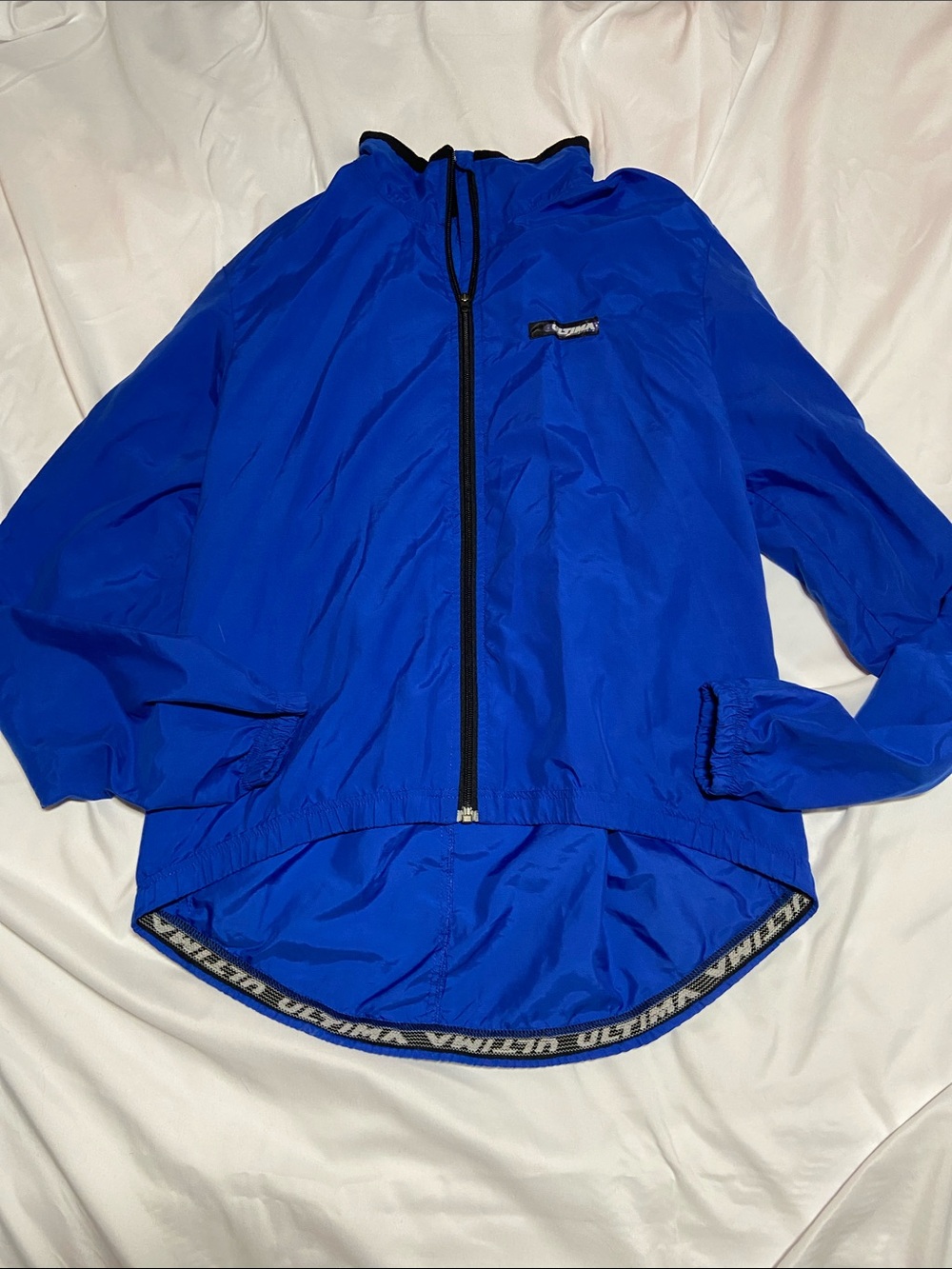 Ultimata 80s Bright Blue Lightweight cycling Windbreaker Jacket